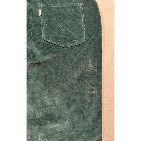 Levi's Classic Straight Corduroy Jeans Emerald Green Mid Rise Women's 8 M 29x30 - Picture 8 of 14